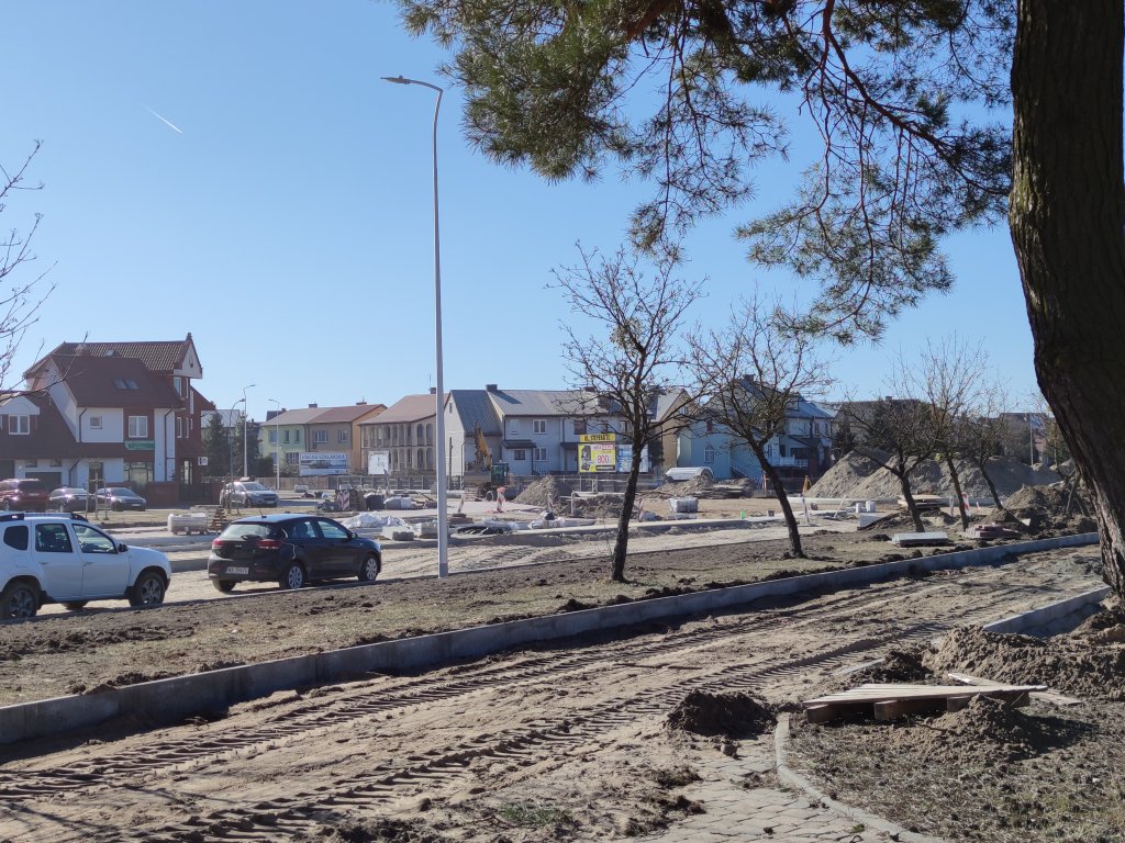Budowa ronda przy Goworowskiej [11.03.2022] - zdjęcie #7 - eOstroleka.pl