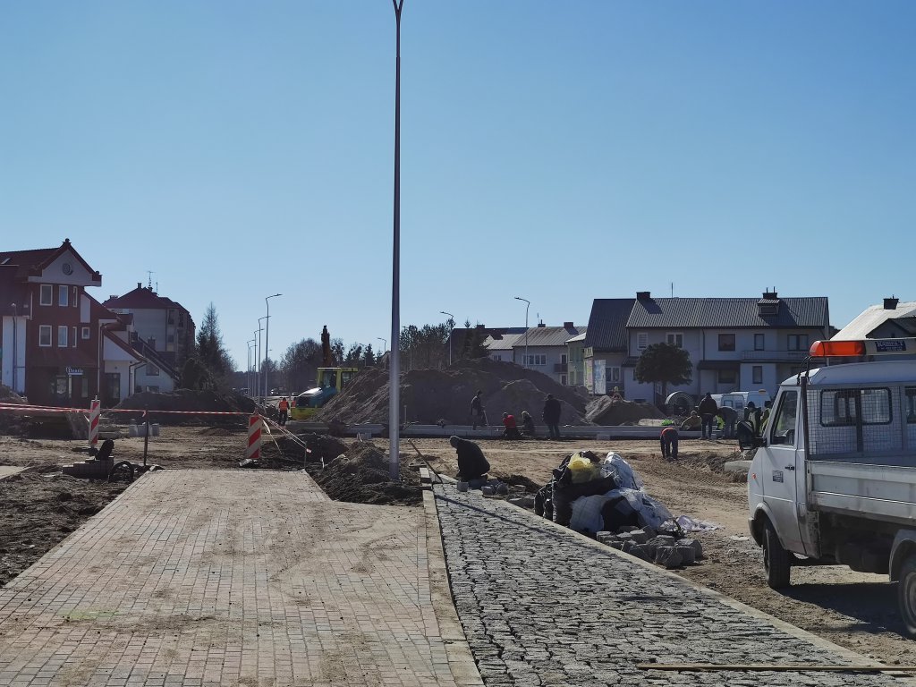 Budowa ronda przy Goworowskiej [11.03.2022] - zdjęcie #9 - eOstroleka.pl