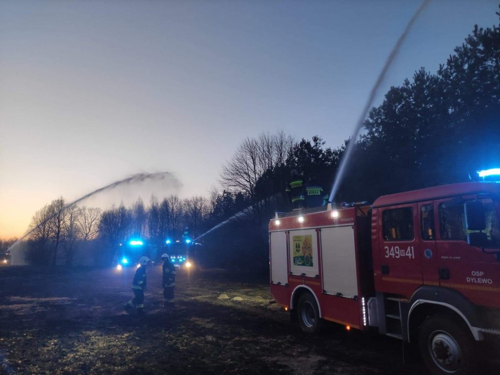 Plaga pożarów traw na nieużytkach [24.03.2022] - zdjęcie #12 - eOstroleka.pl