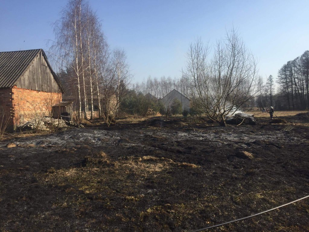 Plaga pożarów traw na nieużytkach [24.03.2022] - zdjęcie #9 - eOstroleka.pl