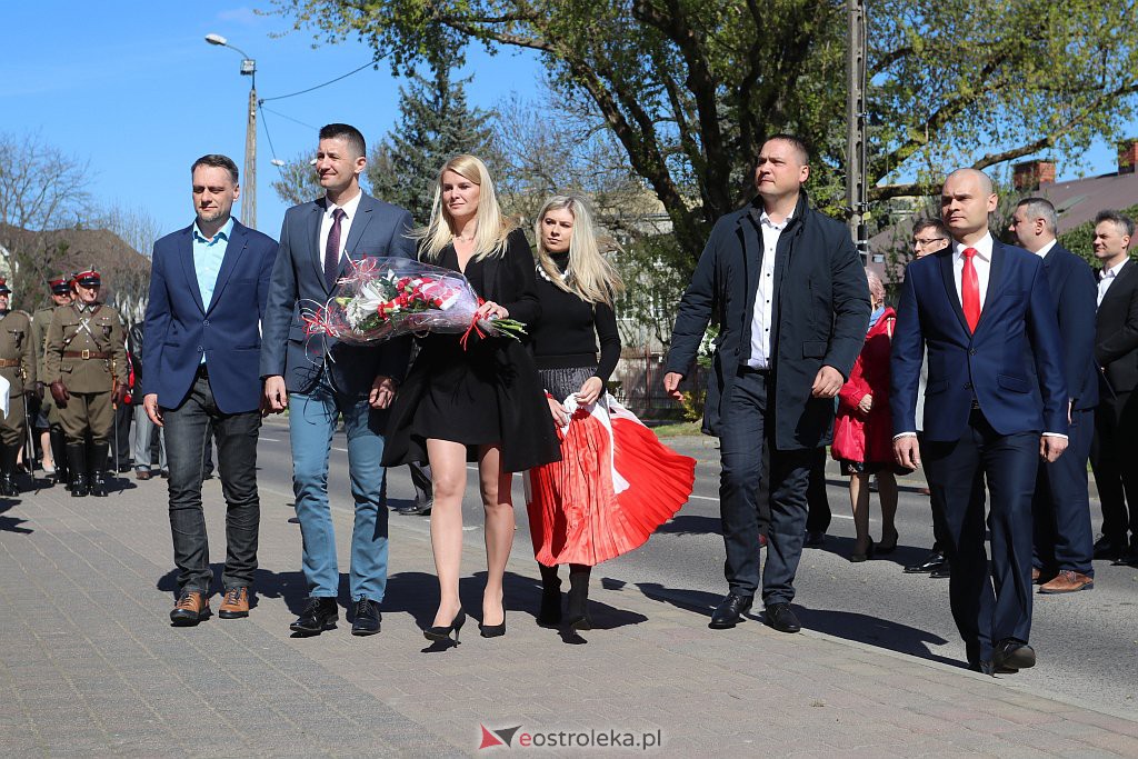 Miejska uroczystość z okazji 231. rocznicy uchwalenia Konstytucji 3 Maja [03.05.2022] - zdjęcie #19 - eOstroleka.pl