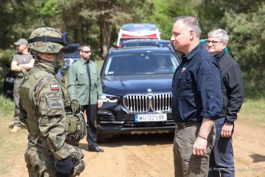 Ćwiczenia DEFENDER–Europe 22 w Nowogrodzie z udziałem Prezydenta PR Andrzeja Dudy [19.05.2022] - zdjęcie #40 - eOstroleka.pl
