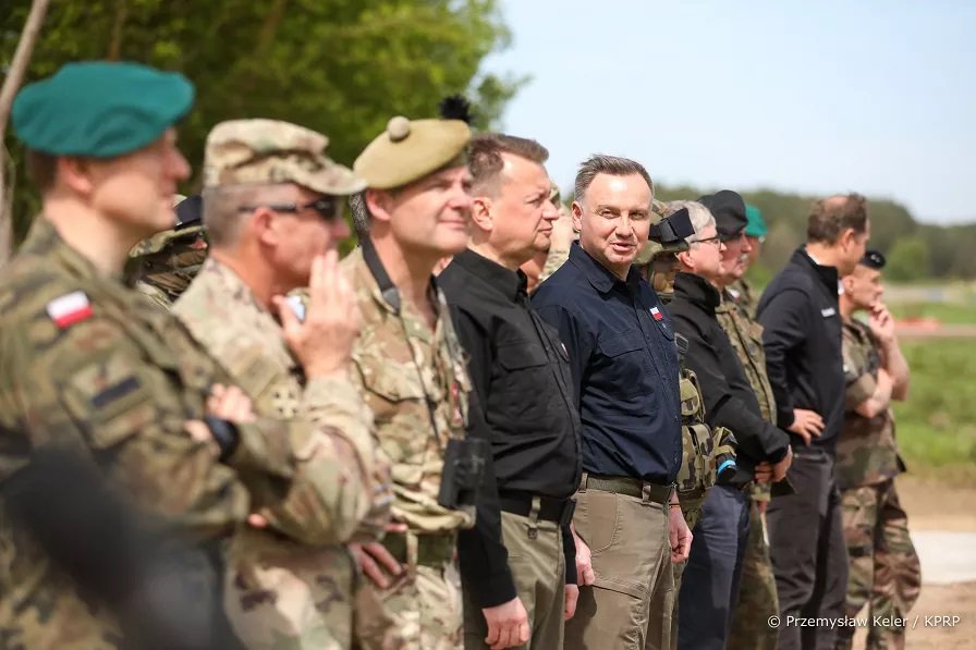 Ćwiczenia DEFENDER–Europe 22 w Nowogrodzie z udziałem Prezydenta PR Andrzeja Dudy [19.05.2022] - zdjęcie #11 - eOstroleka.pl