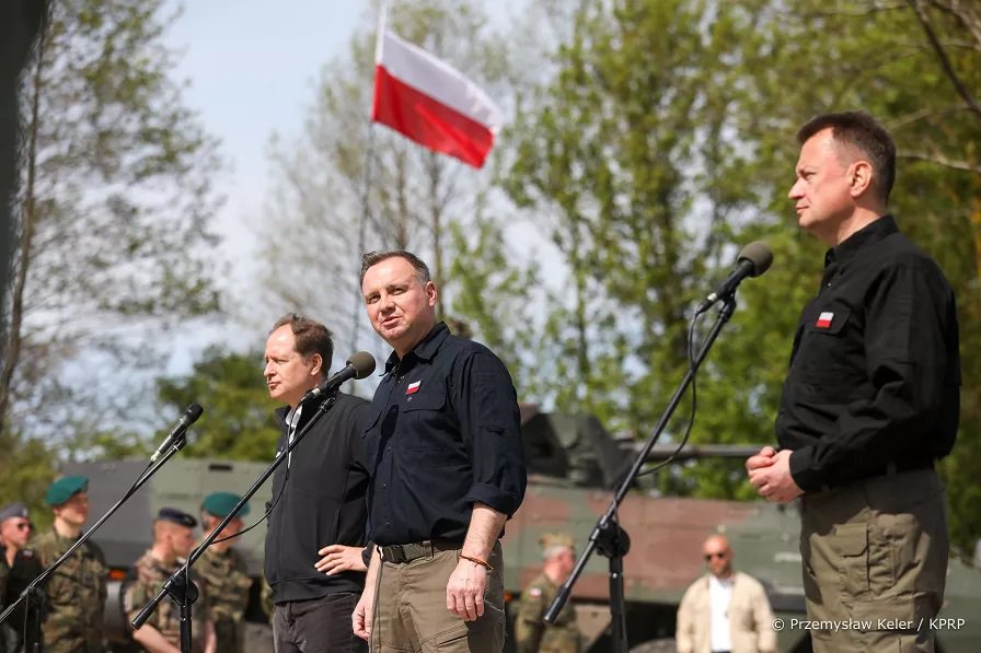Ćwiczenia DEFENDER–Europe 22 w Nowogrodzie z udziałem Prezydenta PR Andrzeja Dudy [19.05.2022] - zdjęcie #36 - eOstroleka.pl