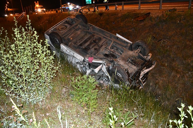 Wypadek na S-8 w rejonie węzła Knurowiec [15.06.2022] - zdjęcie #6 - eOstroleka.pl