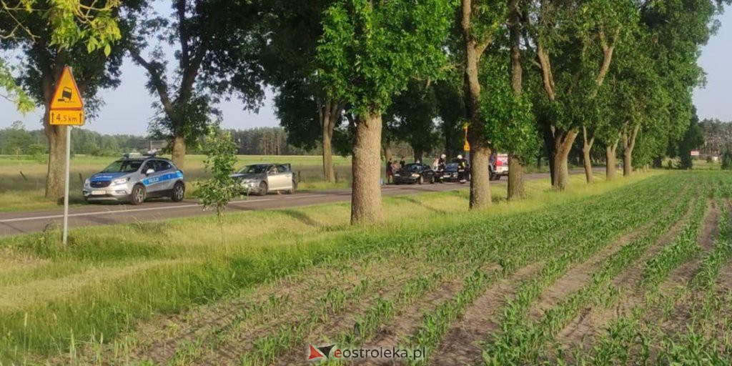 Kraksa trzech aut na “krajówce”. Obowiązywał ruch wahadłowy [19.06.2022] - zdjęcie #1 - eOstroleka.pl