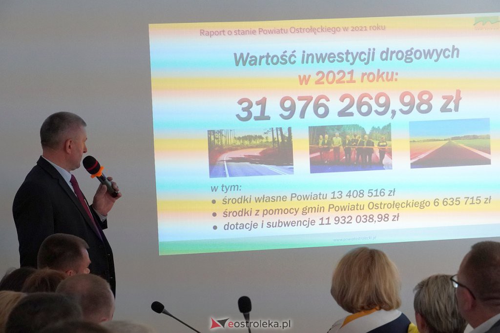 Sesja Absolutoryjna Rady Powiatu w Ostrołęce [22.06.2022] - zdjęcie #24 - eOstroleka.pl