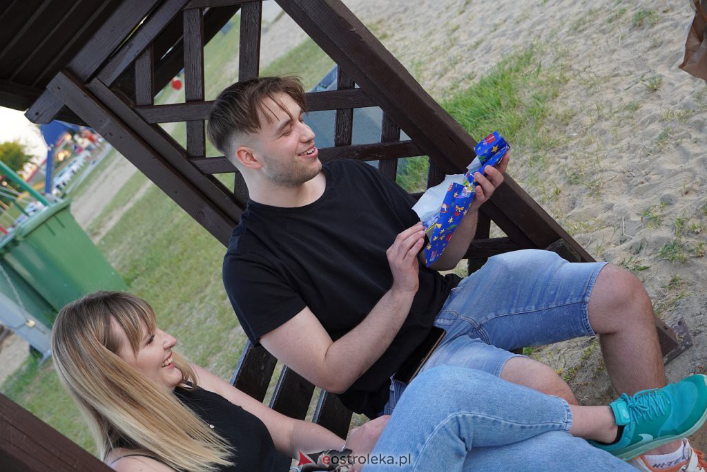 Pół roku do świąt - Święty Mikołaj na plaży w Ostrołęce [24.06.2022] - zdjęcie #14 - eOstroleka.pl