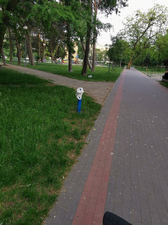 “Kikuty” po latarniach i skorodowana skrzynka elektryczna szpecą i straszą w parku miejskim - zdjęcie #5 - eOstroleka.pl