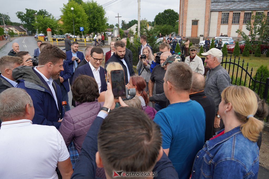 Konferencja premiera M. Morawieckiego w Dłutówce [08.07.2022] - zdjęcie #30 - eOstroleka.pl