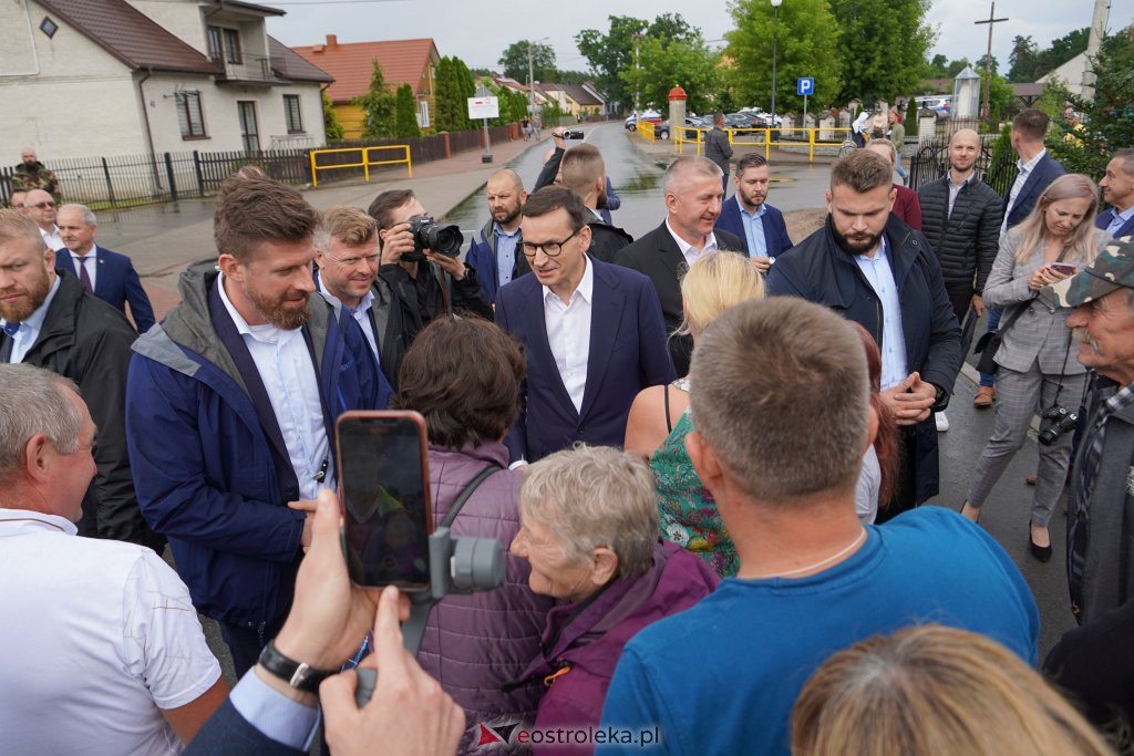 Konferencja premiera M. Morawieckiego w Dłutówce [08.07.2022] - zdjęcie #29 - eOstroleka.pl