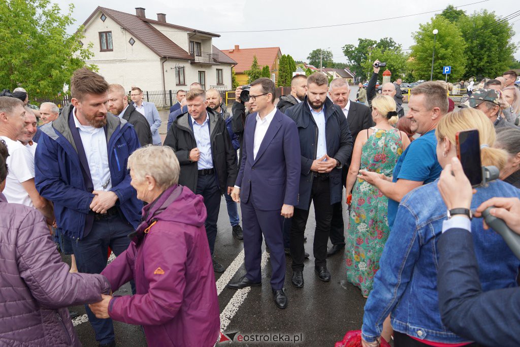 Konferencja premiera M. Morawieckiego w Dłutówce [08.07.2022] - zdjęcie #26 - eOstroleka.pl
