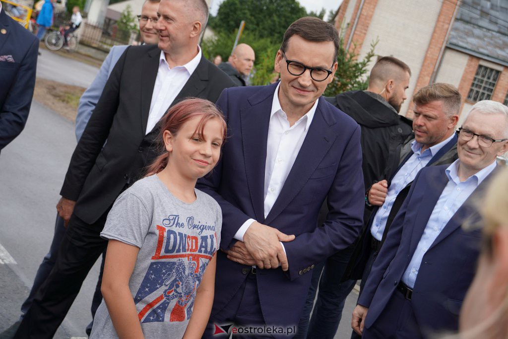 Konferencja premiera M. Morawieckiego w Dłutówce [08.07.2022] - zdjęcie #5 - eOstroleka.pl
