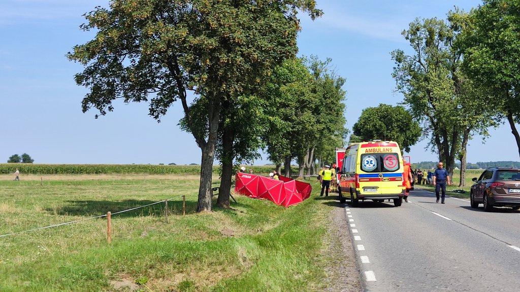 Wypadek w Dylewie [13.08.2022] - zdjęcie #9 - eOstroleka.pl