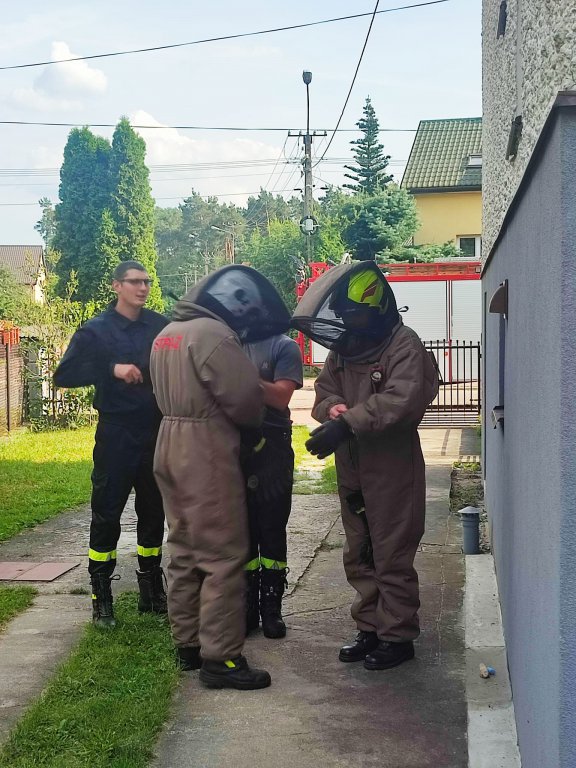 Szerszenie uwiły gniazdo pod dachem zamieszkałego domu. W akcji strażacy ochotnicy z Kadzidła [19.08.2022] - zdjęcie #3 - eOstroleka.pl
