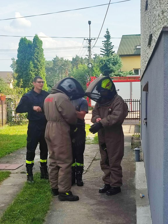 Szerszenie uwiły gniazdo pod dachem zamieszkałego domu. W akcji strażacy ochotnicy z Kadzidła [19.08.2022] - zdjęcie #7 - eOstroleka.pl