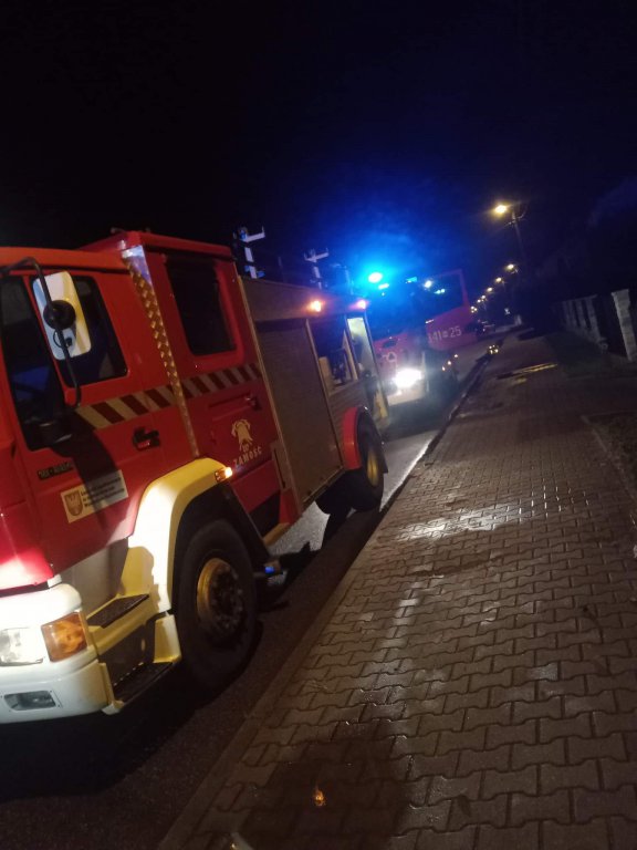 Pożar w Zamościu. W akcji strażacy z kilku jednostek [24.10.2022] - zdjęcie #6 - eOstroleka.pl