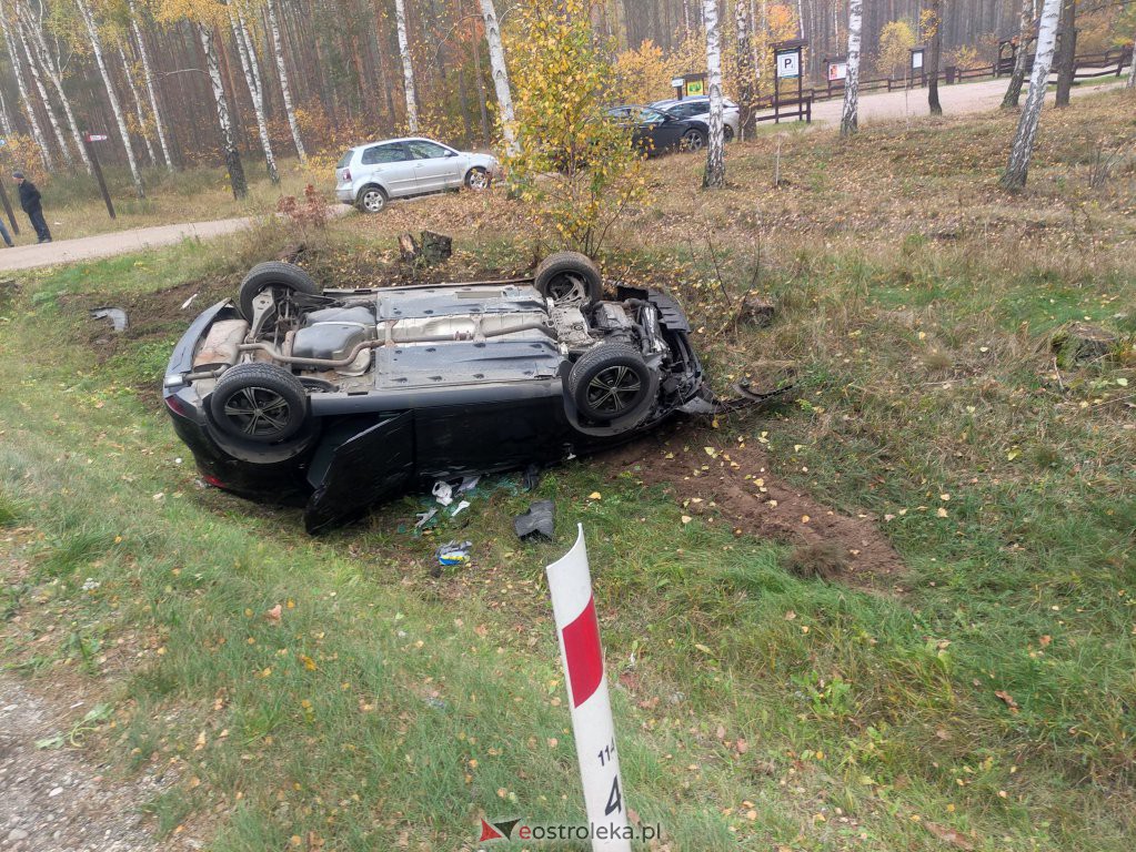 Wypadek na DK 53 [27.10.2022] - zdjęcie #2 - eOstroleka.pl