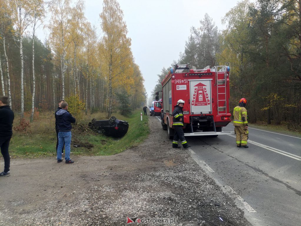 Wypadek na DK 53 [27.10.2022] - zdjęcie #1 - eOstroleka.pl