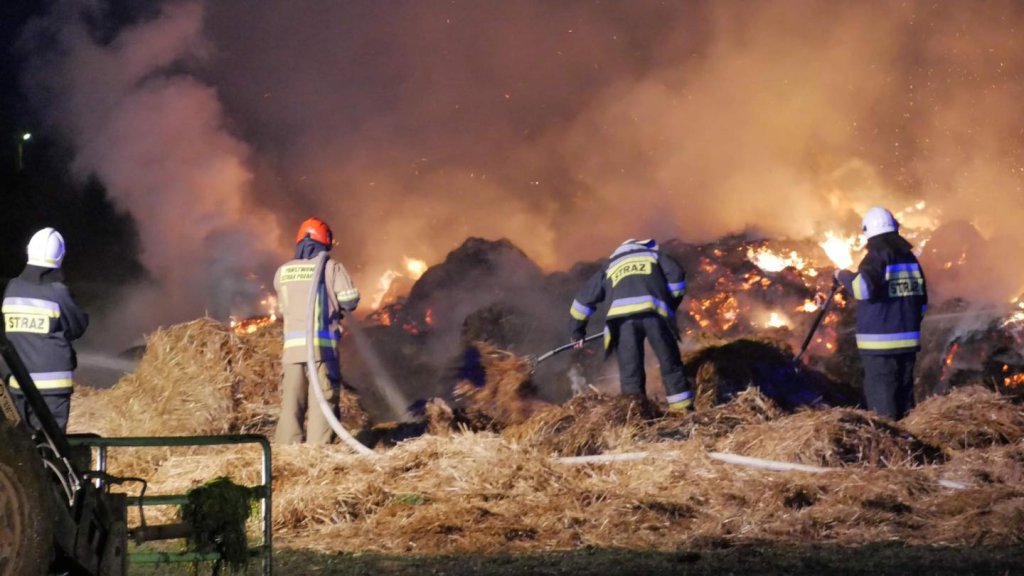 Pożar na terenie gminy Wąsewo. W akcji 10 jednostek strażackich [05.11.2022] - zdjęcie #8 - eOstroleka.pl