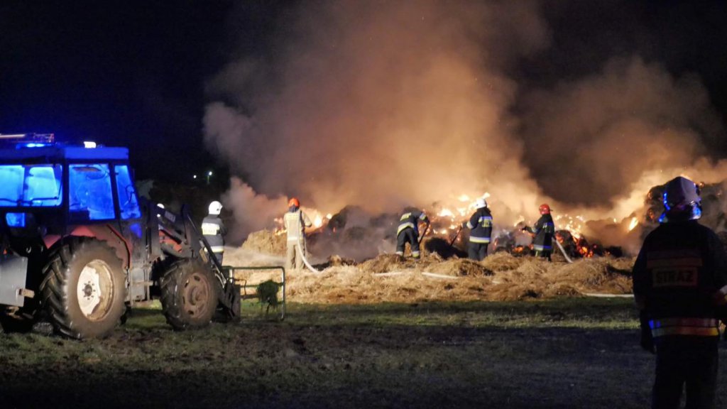 Pożar na terenie gminy Wąsewo. W akcji 10 jednostek strażackich [05.11.2022] - zdjęcie #4 - eOstroleka.pl
