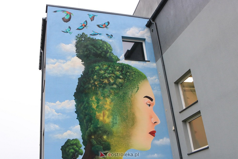 Odsłonięcie muralu w Multimedialnym Centrum Natura w Ostrołęce [06.12.2022] - zdjęcie #6 - eOstroleka.pl