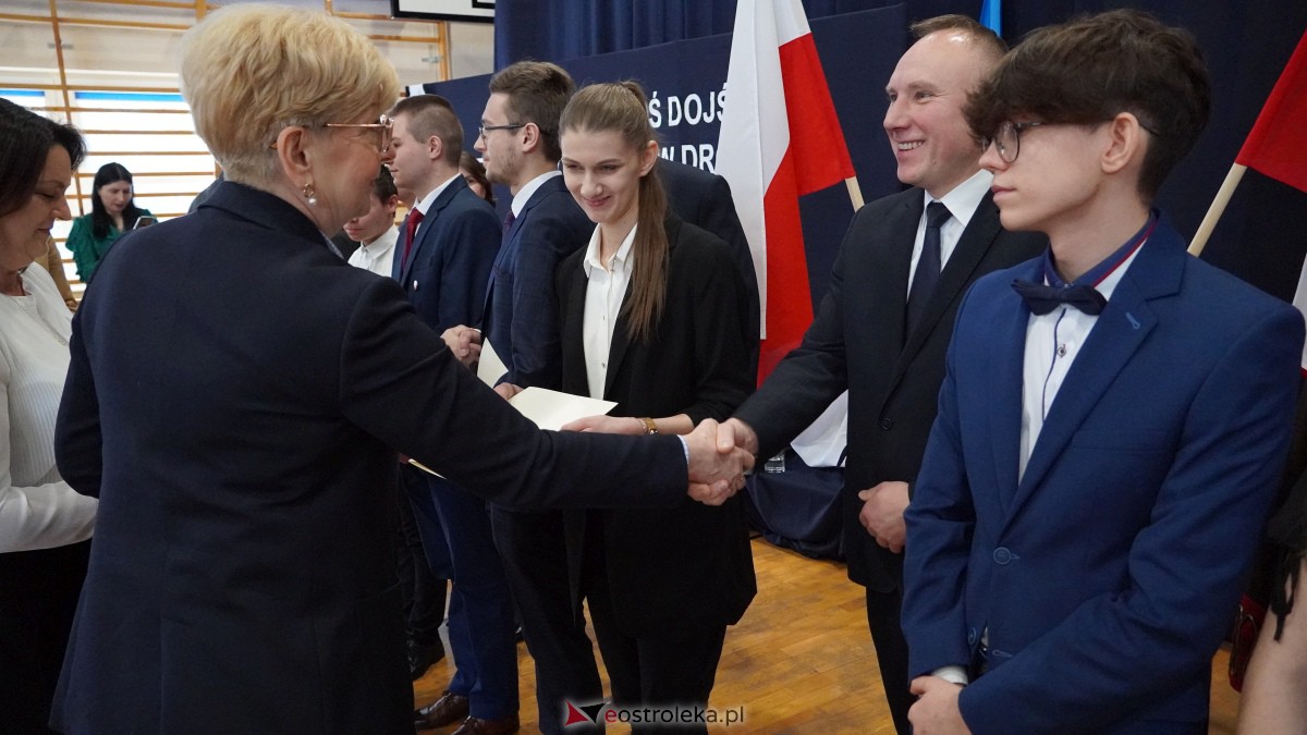 Stypendia Prezesa Rady Ministrów - uroczyste rozdanie w Zespole Szkół Powiatowych w Myszyńcu [09.12.2022] - zdjęcie #187 - eOstroleka.pl