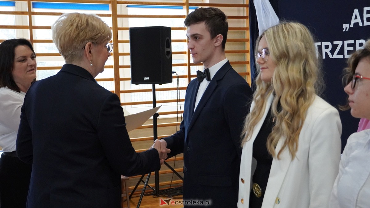 Stypendia Prezesa Rady Ministrów - uroczyste rozdanie w Zespole Szkół Powiatowych w Myszyńcu [09.12.2022] - zdjęcie #131 - eOstroleka.pl