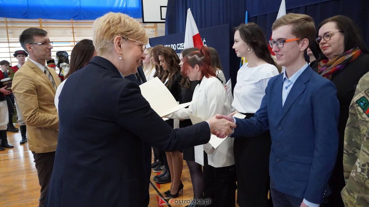 Stypendia Prezesa Rady Ministrów - uroczyste rozdanie w Zespole Szkół Powiatowych w Myszyńcu [09.12.2022] - zdjęcie #63 - eOstroleka.pl