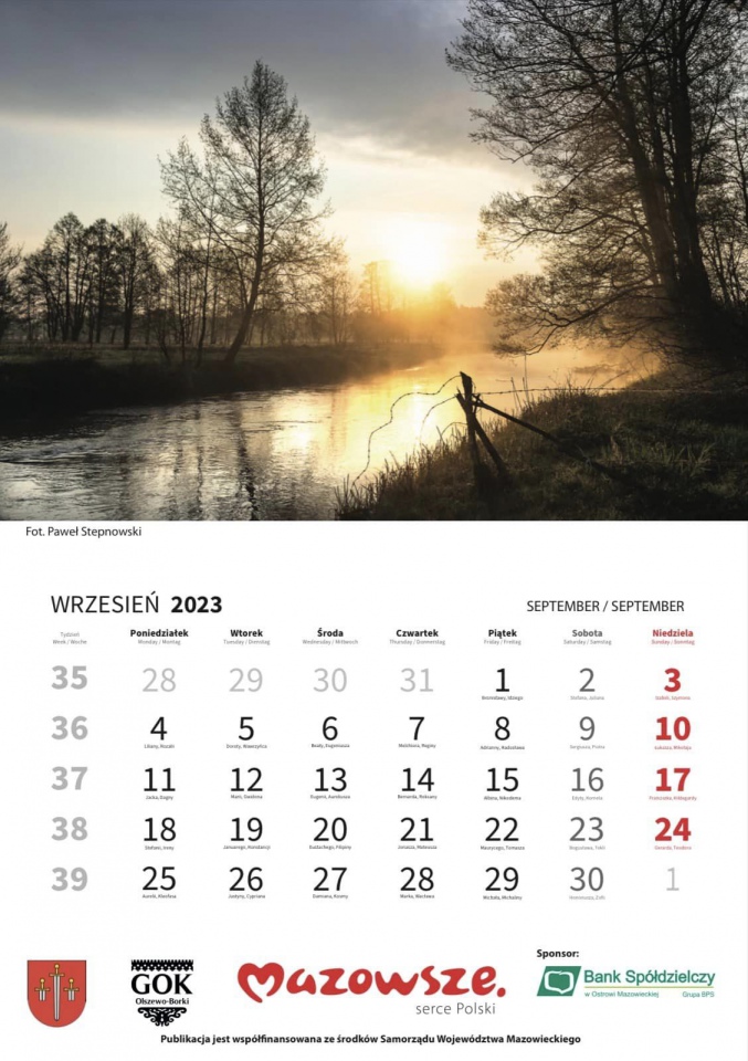 Kalendarz promujący gminę Olszewo-Borki - zdjęcie #5 - eOstroleka.pl