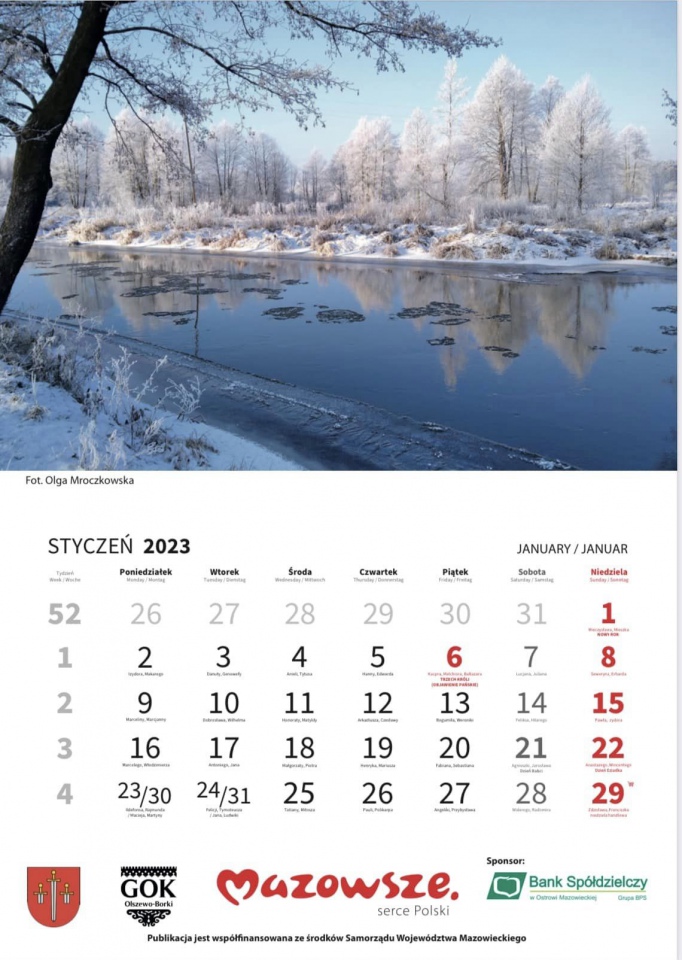 Kalendarz promujący gminę Olszewo-Borki - zdjęcie #8 - eOstroleka.pl