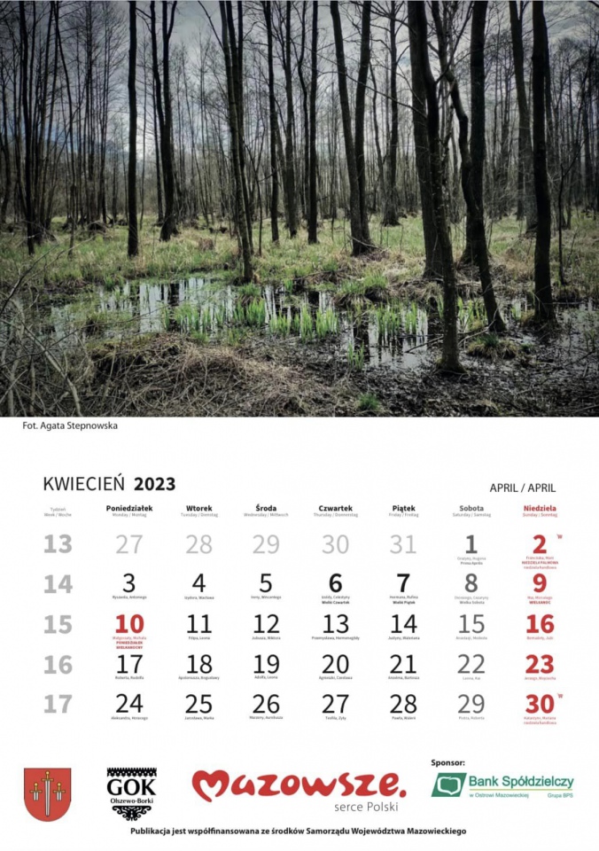 Kalendarz promujący gminę Olszewo-Borki - zdjęcie #15 - eOstroleka.pl