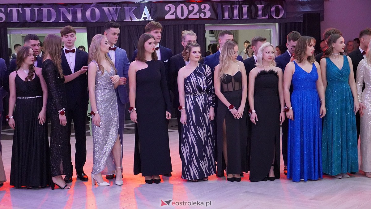 Studniówka 2023. III LO w Ostrołęce [07.01.2023] - zdjęcie #206 - eOstroleka.pl