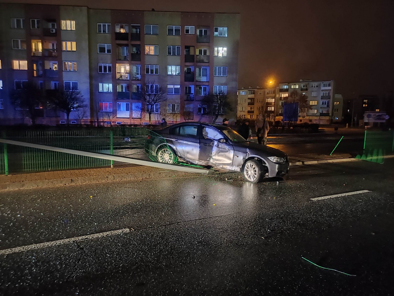Wypadek na ul. Witosa [18.01.2023] - zdjęcie #1 - eOstroleka.pl