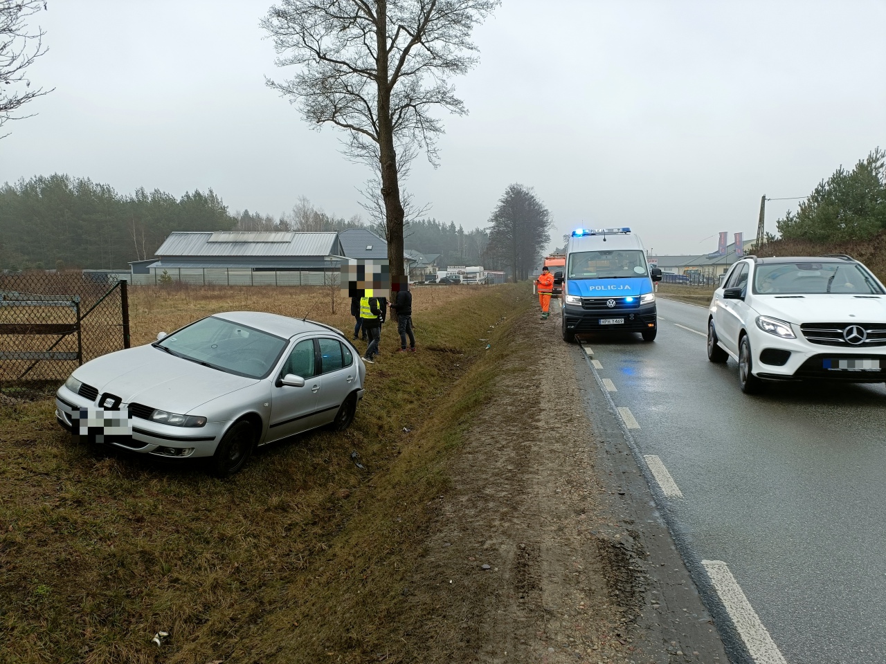 Kolizja na DK 53 w Antoniach [11.02.2023] - zdjęcie #9 - eOstroleka.pl