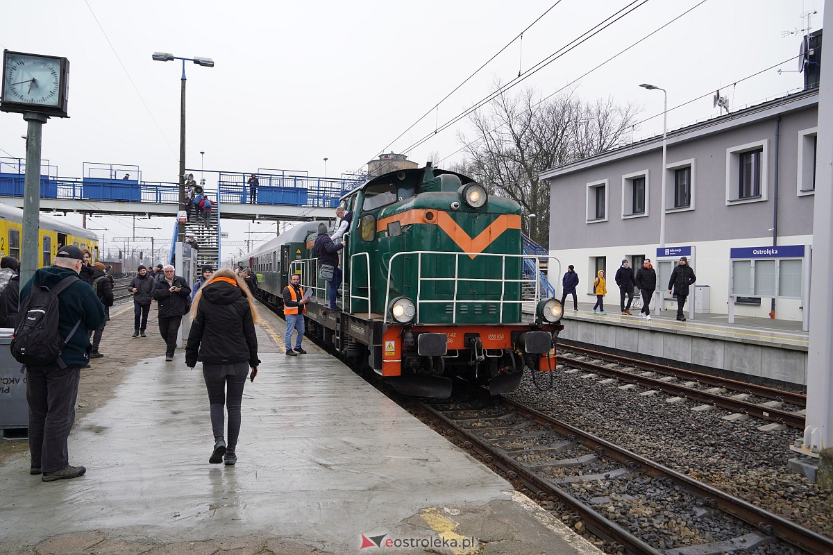 Pociąg turystyczny w Ostrołęce [25.02.2023] - zdjęcie #16 - eOstroleka.pl