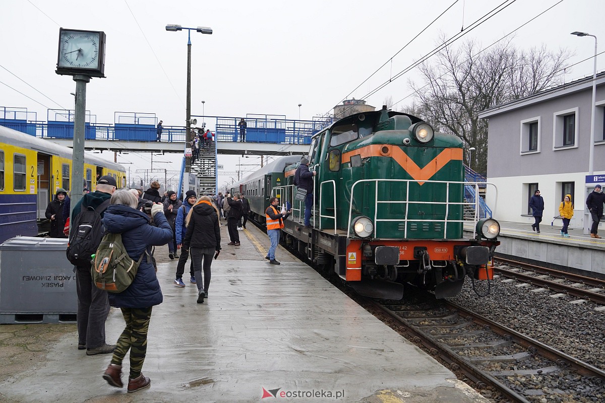 Pociąg turystyczny w Ostrołęce [25.02.2023] - zdjęcie #4 - eOstroleka.pl