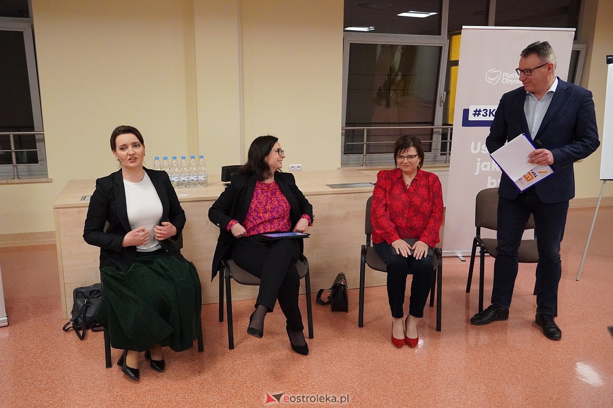 #3konkrety - spotkanie posłankami KO Kamilą Gasiuk-Pihowicz, Marzeną Okła-Drewnowicz i Izabelą Leszczyna [2.03.2023] - zdjęcie #31 - eOstroleka.pl