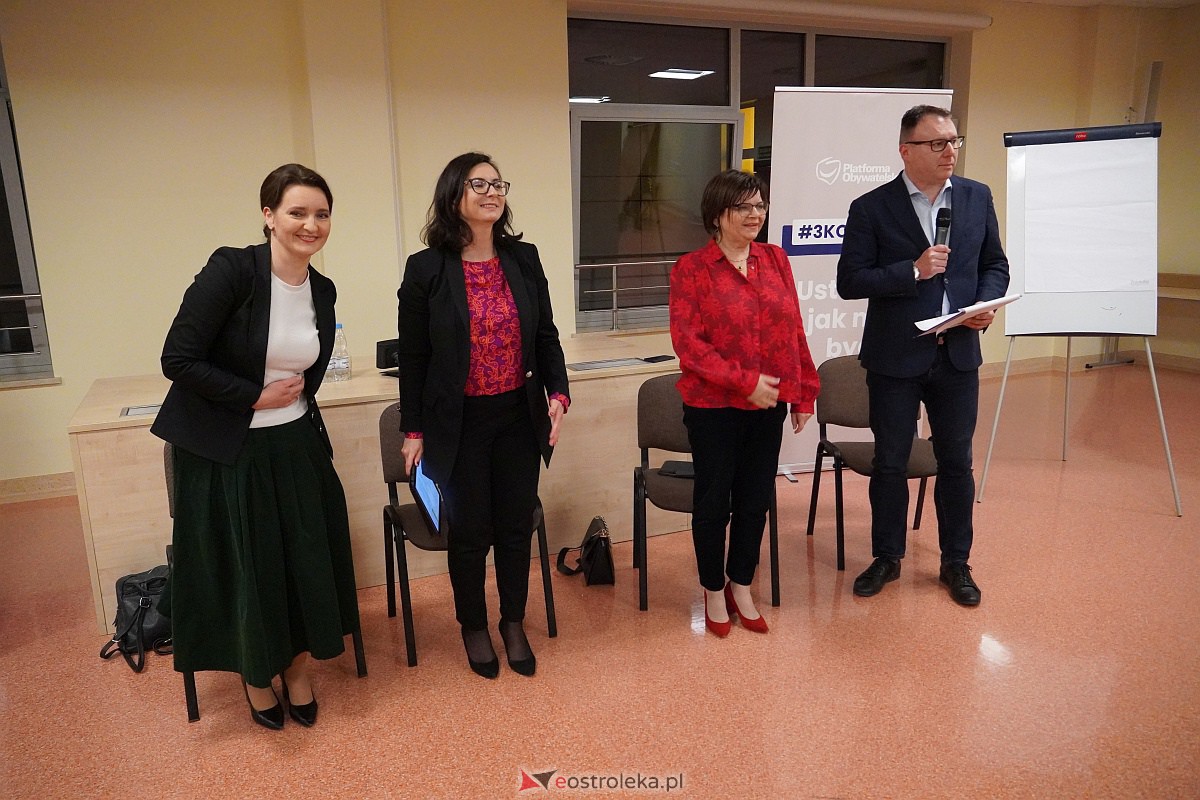 #3konkrety - spotkanie posłankami KO Kamilą Gasiuk-Pihowicz, Marzeną Okła-Drewnowicz i Izabelą Leszczyna [2.03.2023] - zdjęcie #14 - eOstroleka.pl