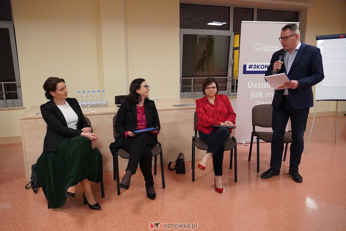 #3konkrety - spotkanie posłankami KO Kamilą Gasiuk-Pihowicz, Marzeną Okła-Drewnowicz i Izabelą Leszczyna [2.03.2023] - zdjęcie #27 - eOstroleka.pl