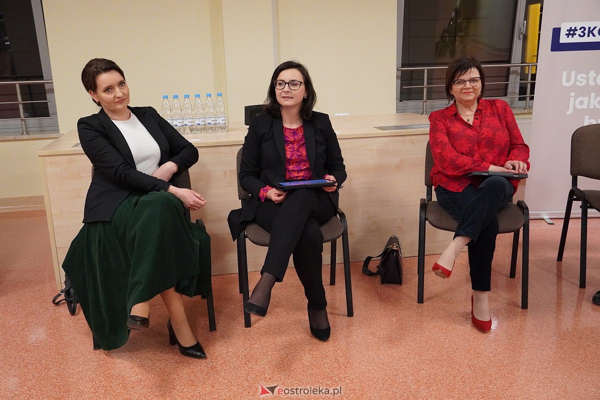 #3konkrety - spotkanie posłankami KO Kamilą Gasiuk-Pihowicz, Marzeną Okła-Drewnowicz i Izabelą Leszczyna [2.03.2023] - zdjęcie #17 - eOstroleka.pl