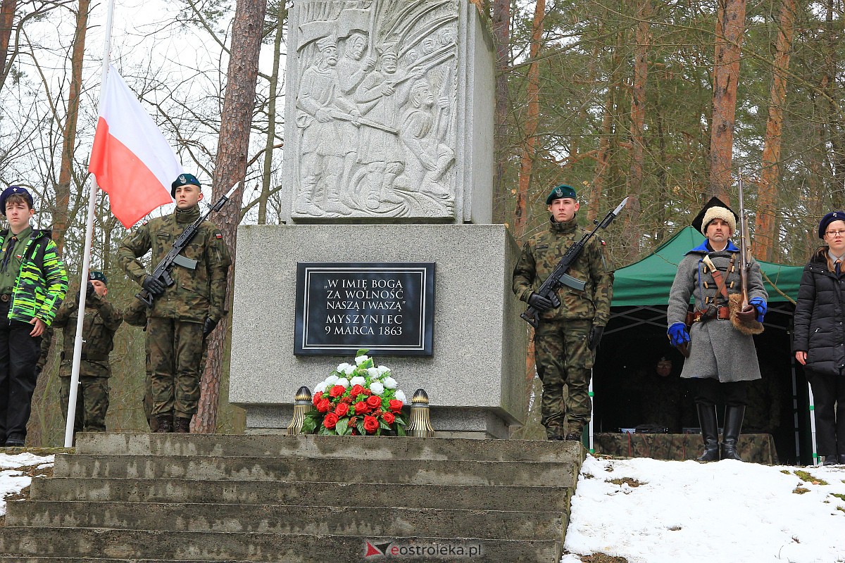 Uroczyste obchody 160. rocznicy bitwy pod Myszyńcem [12.03.2023] - zdjęcie #24 - eOstroleka.pl