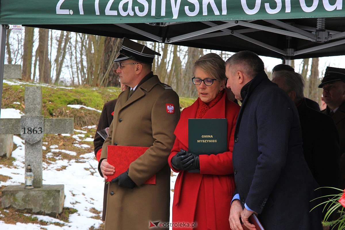 Uroczyste obchody 160. rocznicy bitwy pod Myszyńcem [12.03.2023] - zdjęcie #35 - eOstroleka.pl