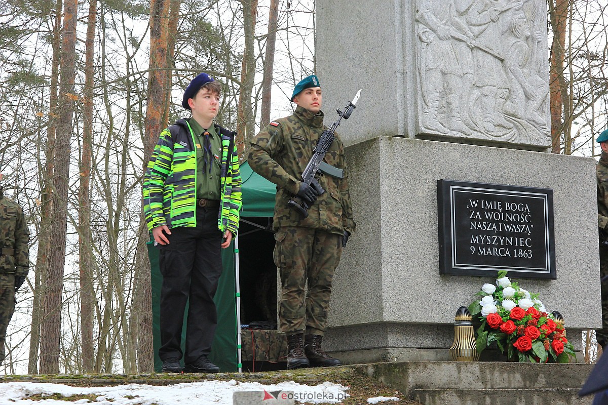 Uroczyste obchody 160. rocznicy bitwy pod Myszyńcem [12.03.2023] - zdjęcie #63 - eOstroleka.pl
