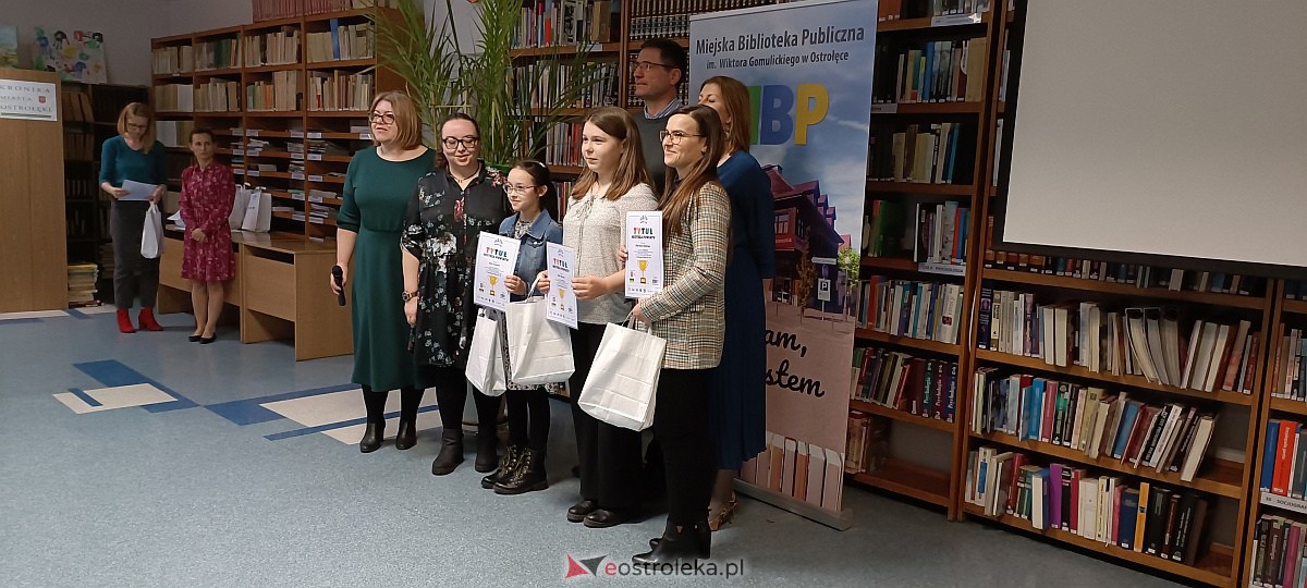 Powiatowa Liga Czytelników Podsumowana. Liderom nagrody wręczał m.in. Paweł Beręsewicz [23.03.3023] - zdjęcie #27 - eOstroleka.pl