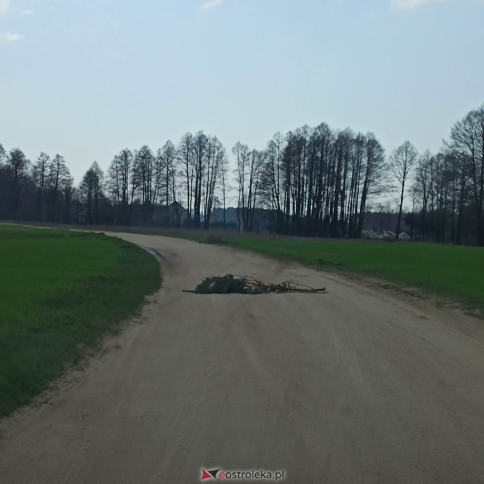 Wypadek w Olszewce [12.04.2023] - zdjęcie #1 - eOstroleka.pl