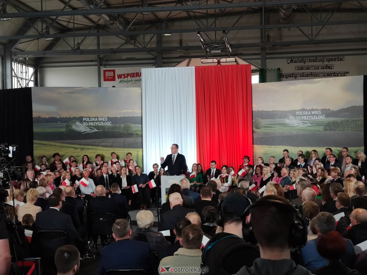 Konwencja PiS Dla Polskiej Wsi. Kaczyński i Morawiecki w Łysych [15.04.2023] - zdjęcie #17 - eOstroleka.pl
