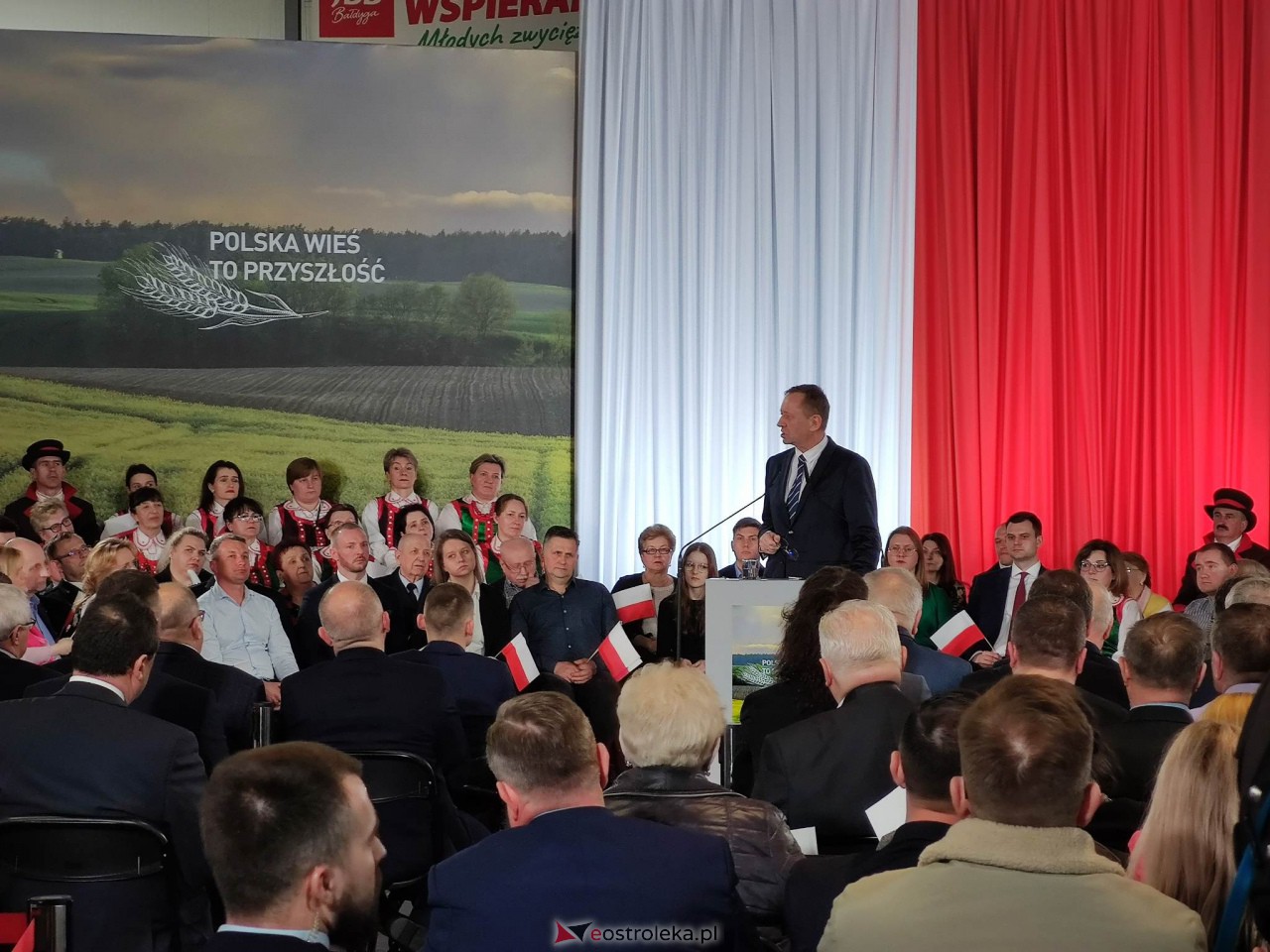 Konwencja PiS Dla Polskiej Wsi. Kaczyński i Morawiecki w Łysych [15.04.2023] - zdjęcie #12 - eOstroleka.pl