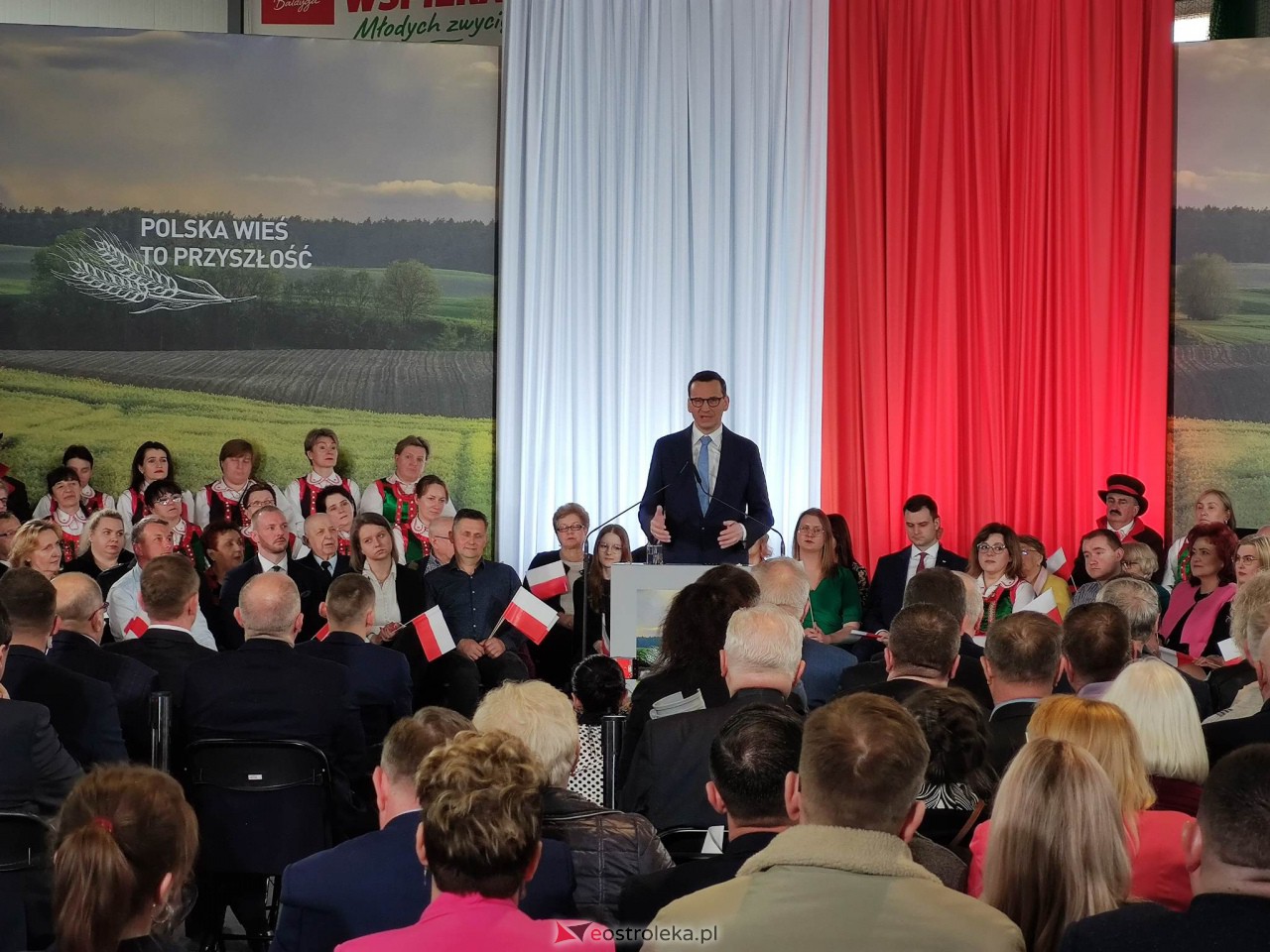 Konwencja PiS Dla Polskiej Wsi. Kaczyński i Morawiecki w Łysych [15.04.2023] - zdjęcie #11 - eOstroleka.pl