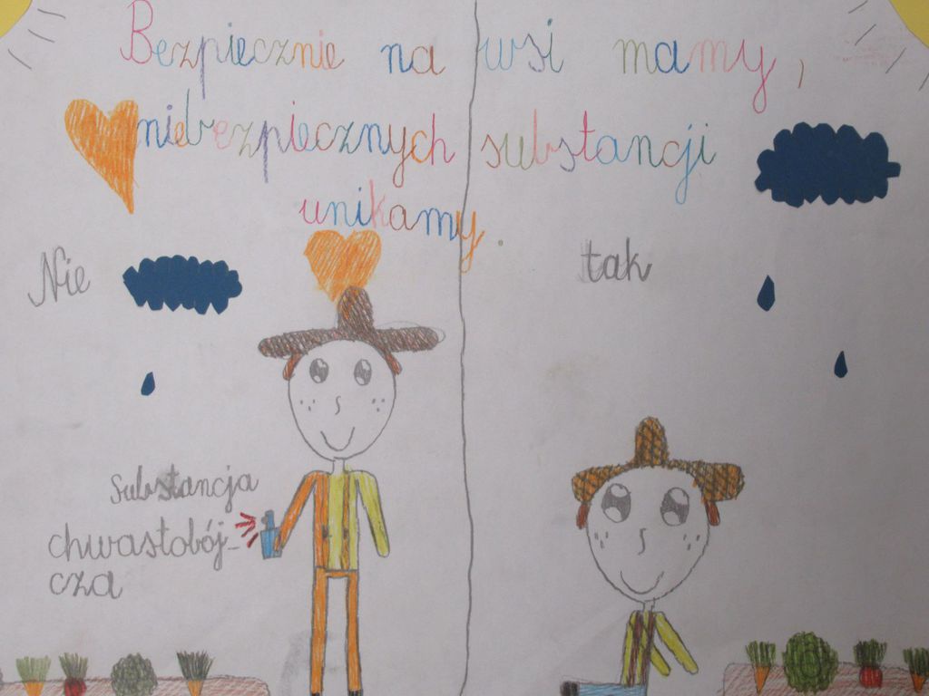 Perwszy etap XIII edycji Ogólnopolskiego Konkursu Plastycznego dla dzieci  „Bezpiecznie na wsi mamy, niebezpiecznych substancji unikamy” [27.04.2023] - zdjęcie #3 - eOstroleka.pl